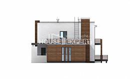 220-003-П Проект двухэтажного дома и гаражом, классический загородный дом из керамзитобетонных блоков Ишим, House Expert