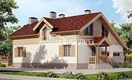165-002-П Проект двухэтажного дома мансардный этаж, гараж, уютный домик из керамзитобетонных блоков Тюмень, House Expert