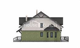 120-003-П Проект двухэтажного дома с мансардой, небольшой дом из газосиликатных блоков Тюмень, House Expert