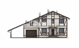 250-002-Л Проект двухэтажного дома мансардой, гараж, средний домик из кирпича Заводоуковск, House Expert
