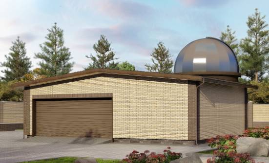 075-001-Л Проект гаража из кирпича Тюмень | Проекты домов от House Expert