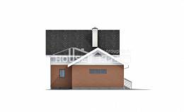 120-002-Л Проект двухэтажного дома с мансардой, гараж, доступный коттедж из теплоблока Тобольск, House Expert