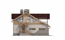 165-002-П Проект двухэтажного дома с мансардным этажом, гараж, компактный домик из поризованных блоков Заводоуковск, House Expert