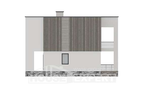 150-017-П Проект двухэтажного дома, скромный коттедж из бризолита Заводоуковск, House Expert