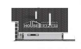 190-008-П Проект двухэтажного дома мансардой и гаражом, уютный загородный дом из бризолита Тюмень, House Expert